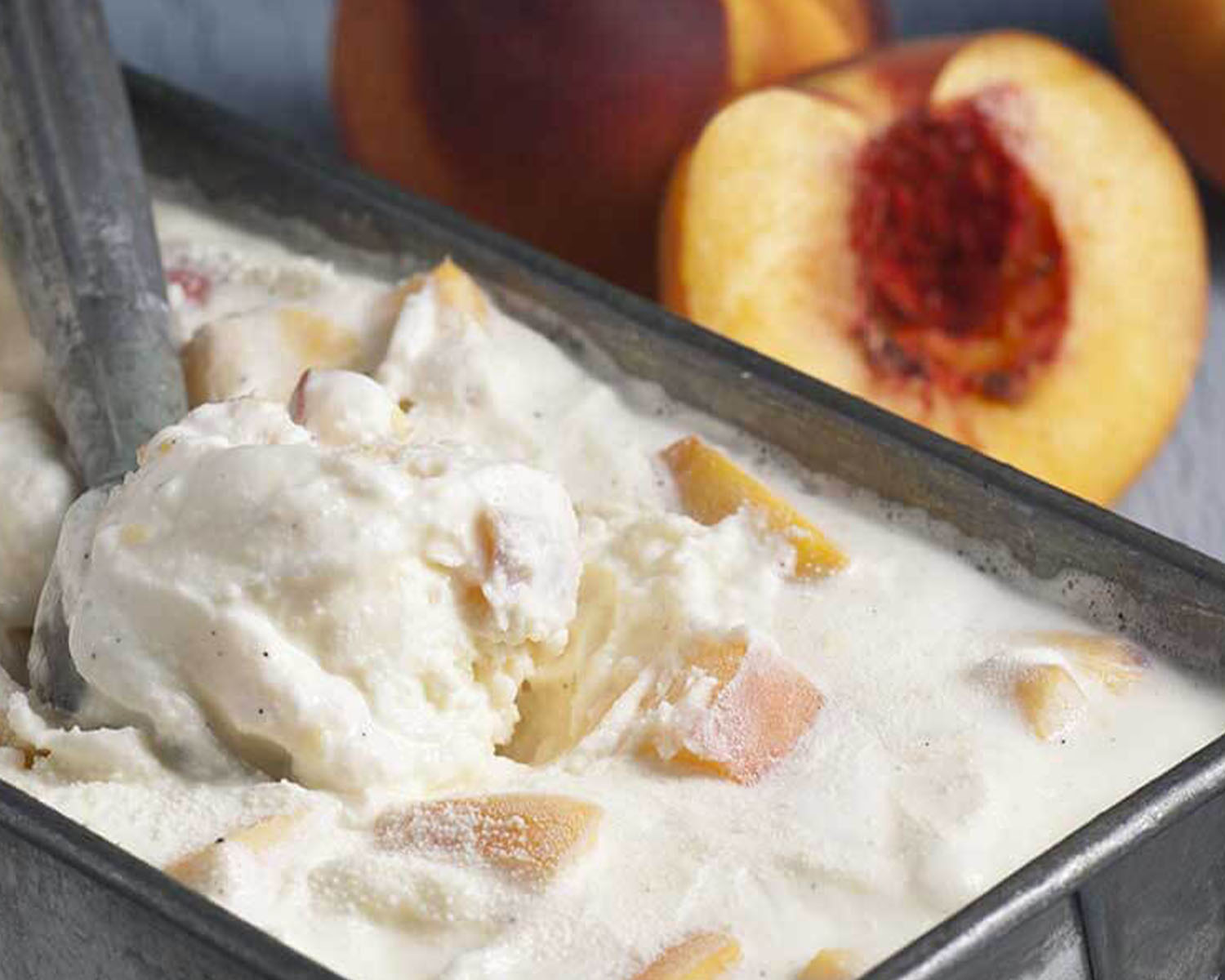 peach ice cream
