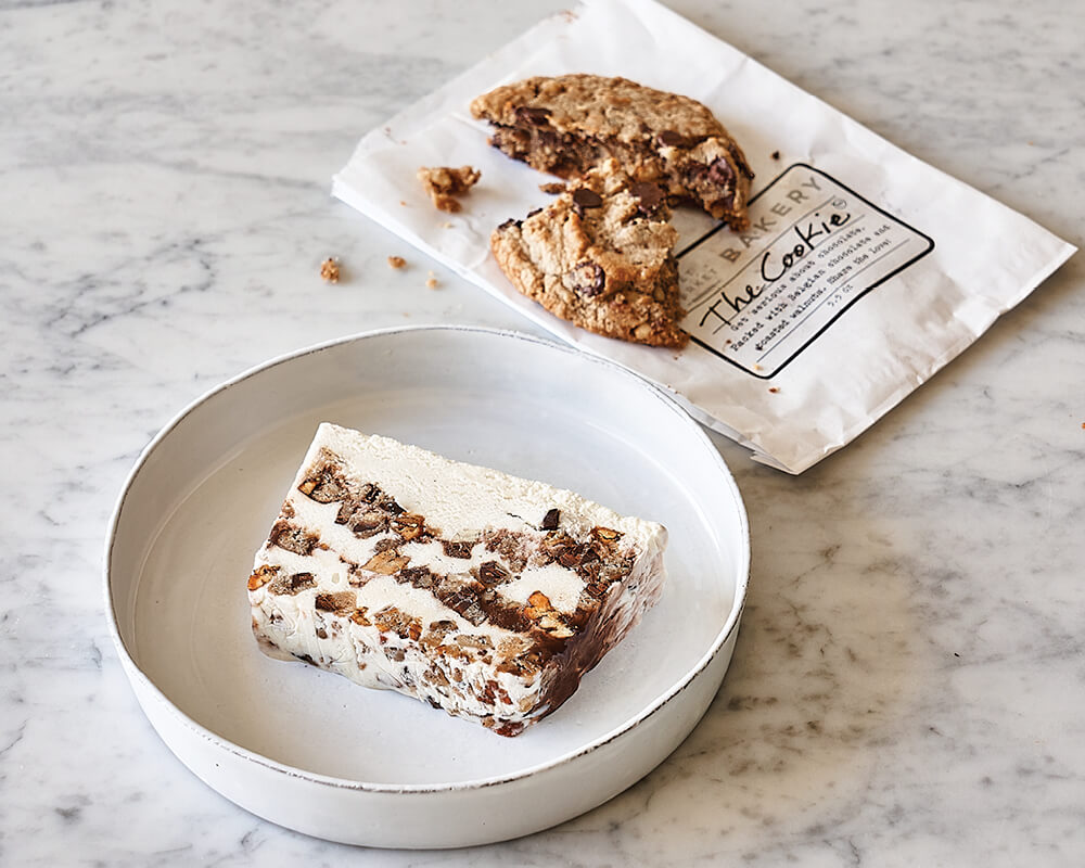 The Cookie, chocolate chip cookie ice cream cake
