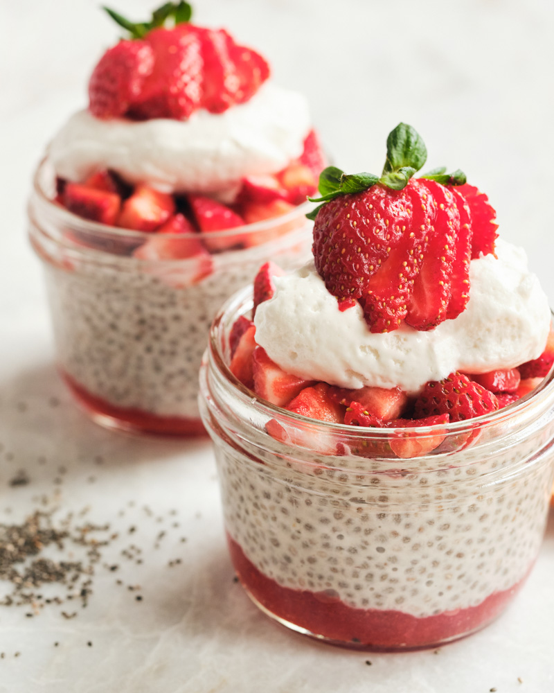 Strawberry Recipes for Summertime Strawberry Chia Seed Pudding