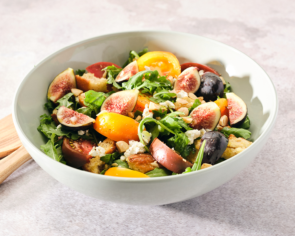 Fresh fig and heirloom tomato salad