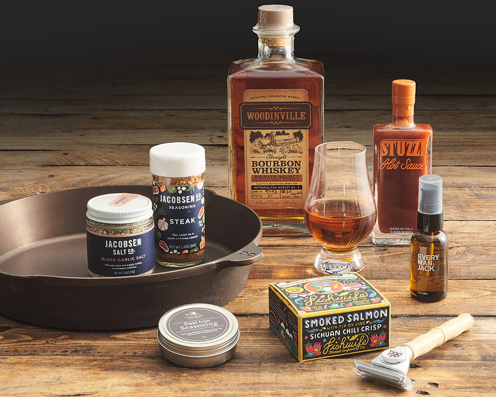 Father's Day gifts on wooden table
