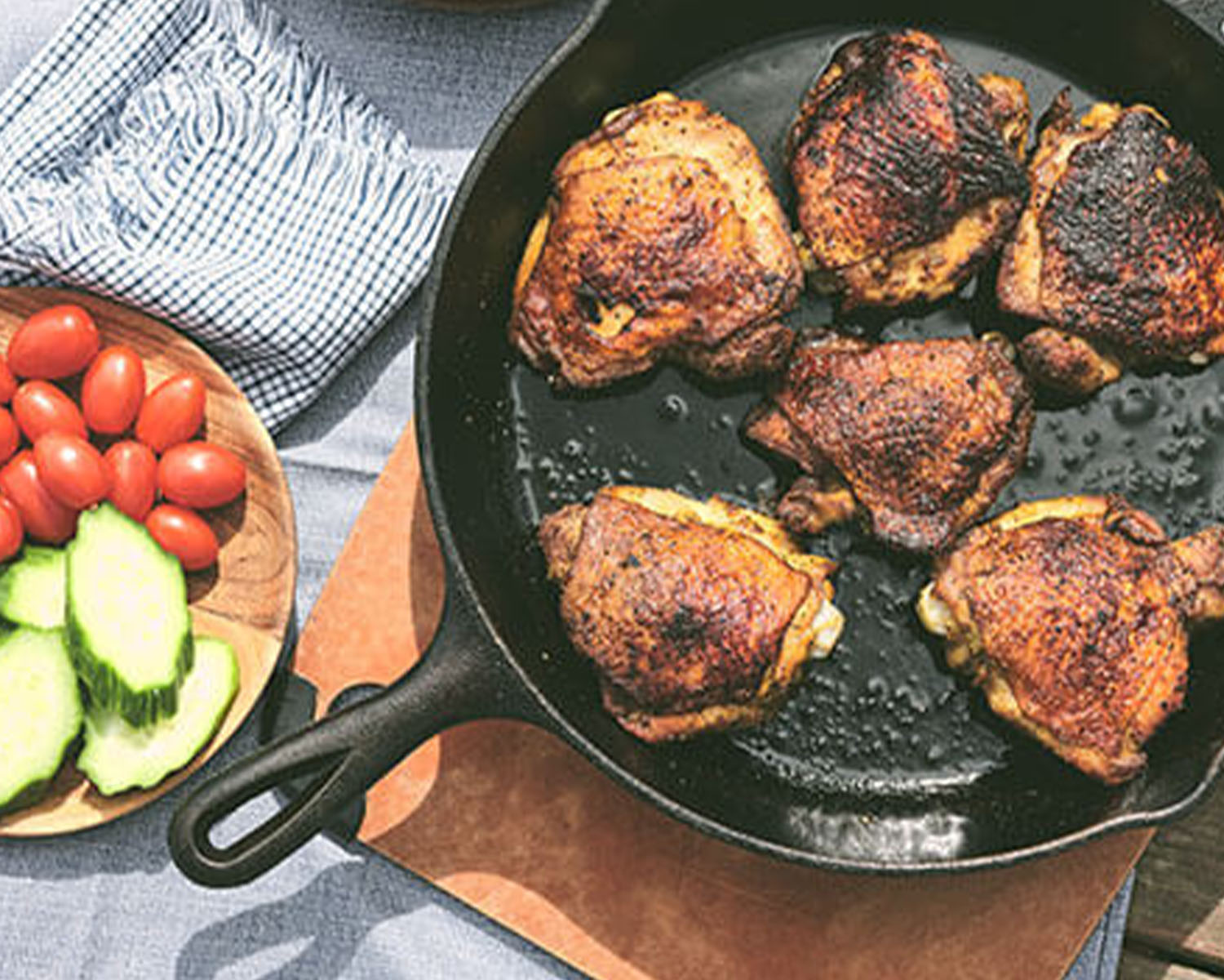 cast iron chicken thighs